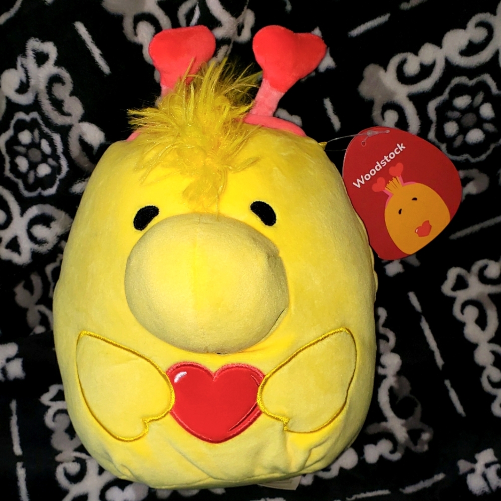 Squishmallows 8" Peanuts Woodstock Valentine's 2023 KELLYTOY NWT snoopy sold out